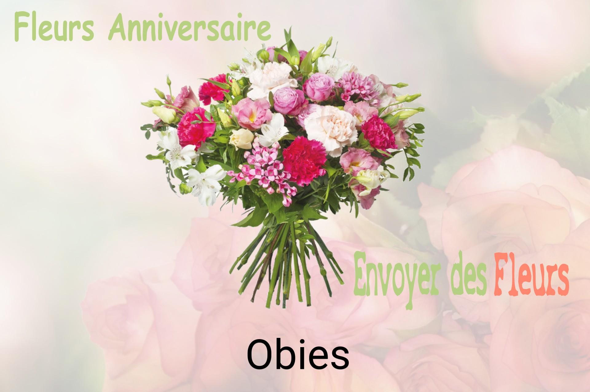 Bouquet de fleurs d’anniversaire livré à Obies